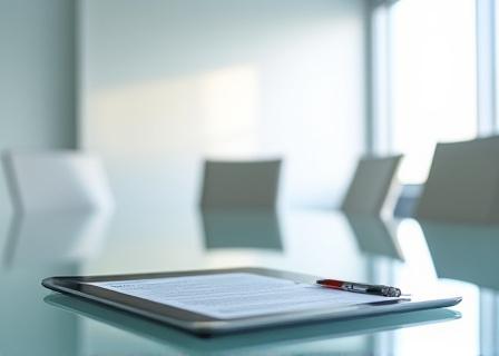 Professional legal consultation desk